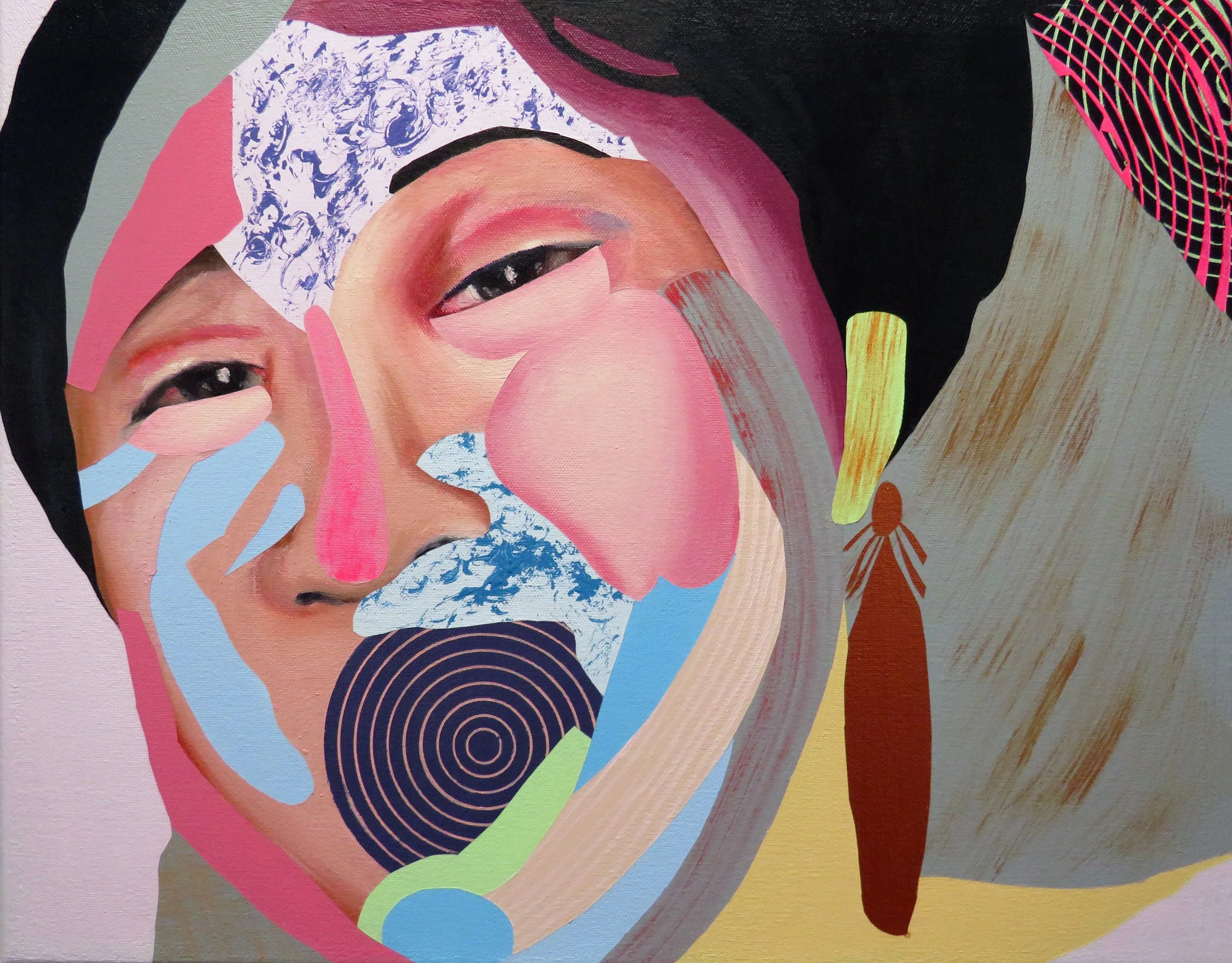 Gentle Mother, 2026, oil and acrylic on canvas, 16 x 20 in