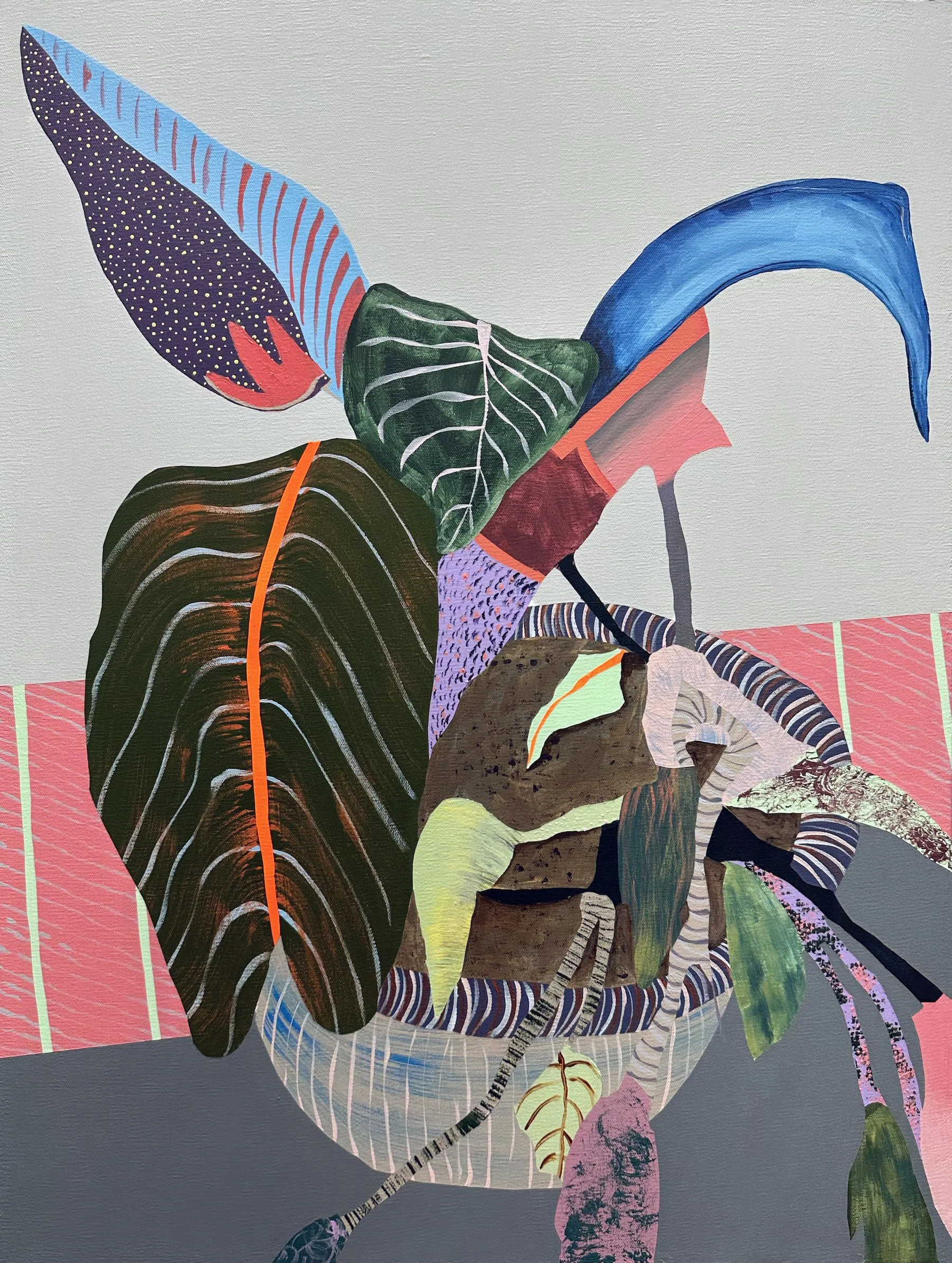 A Leap of Faith, 2023, acrylic on canvas, 32 x 24 in