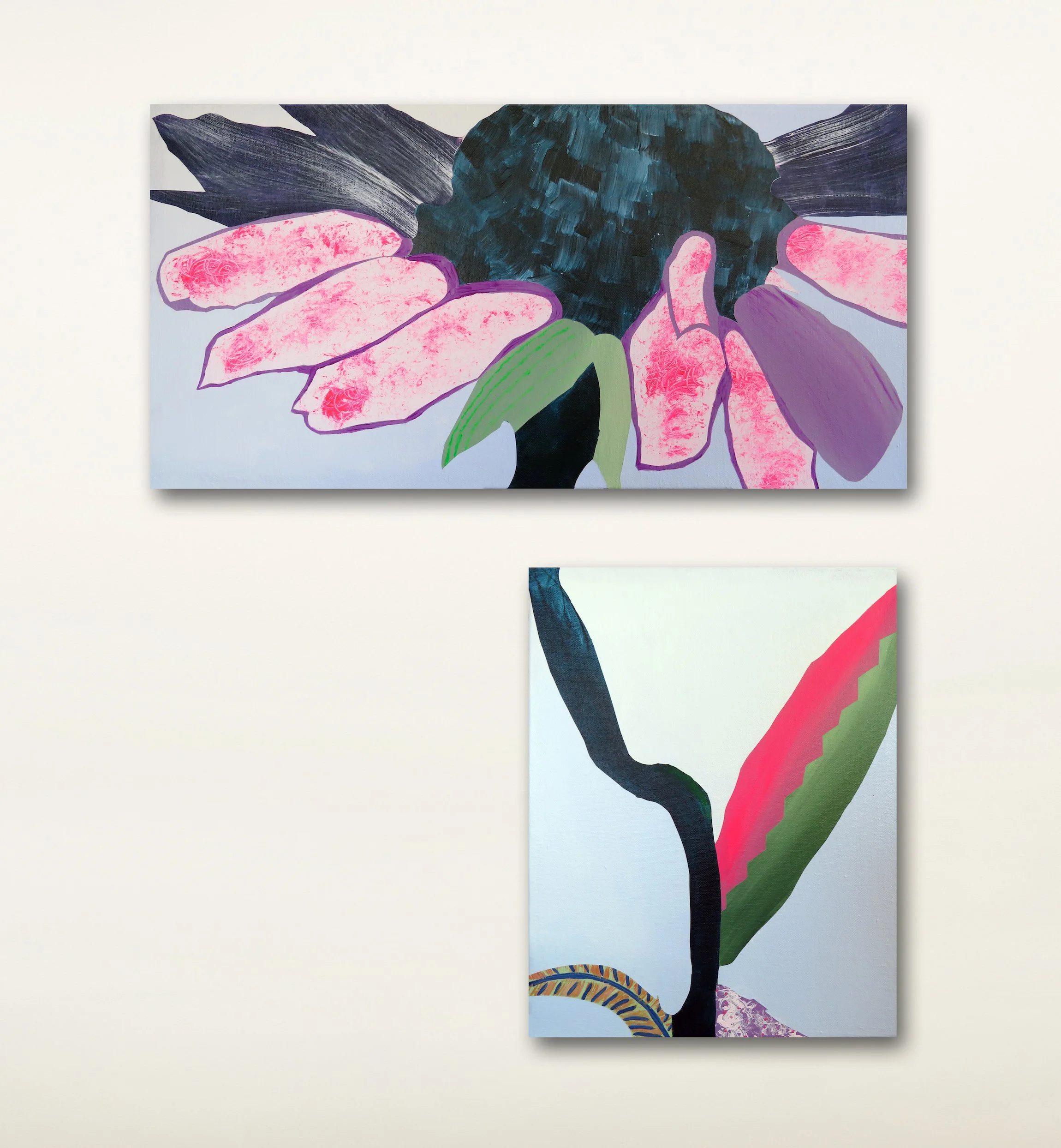 The Courage To Be Who You Are, 2024, acrylic on canvas, 12 x 24, 14 x 11 in