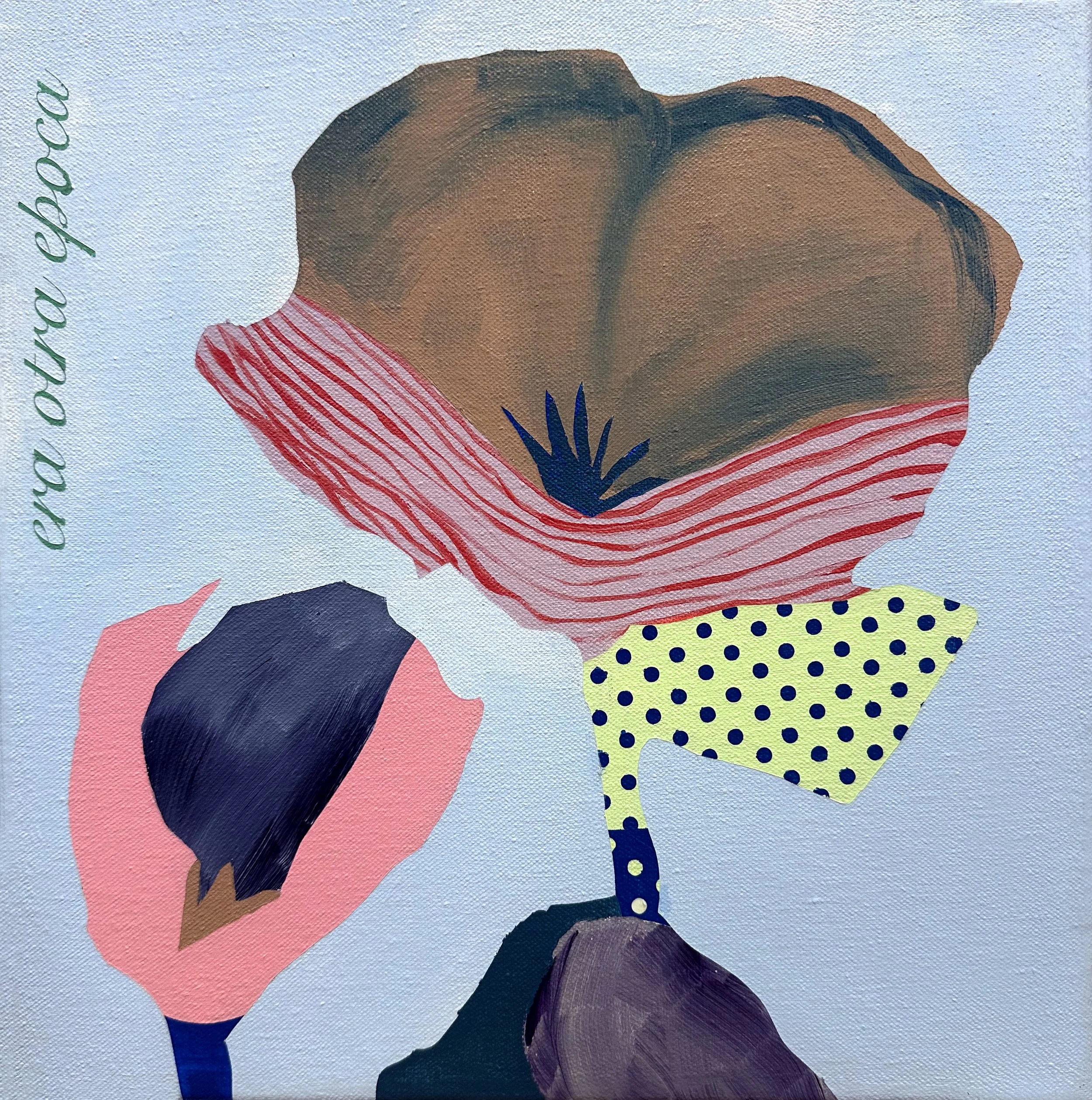 Otra Epoca, 2025, acrylic on canvas, 12 x 12 in