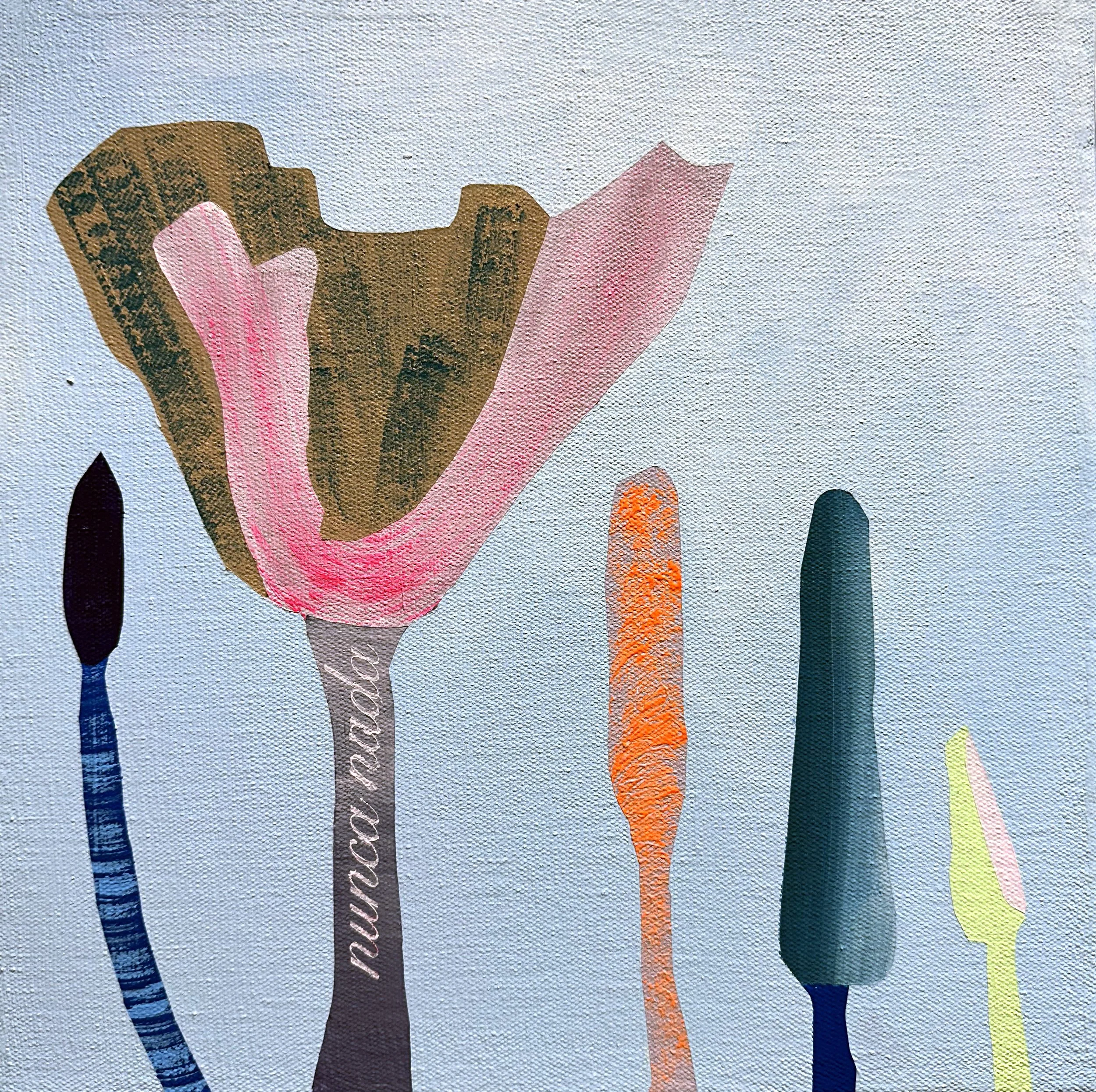 Nada, 2025, acrylic on canvas, 12 x 12 in