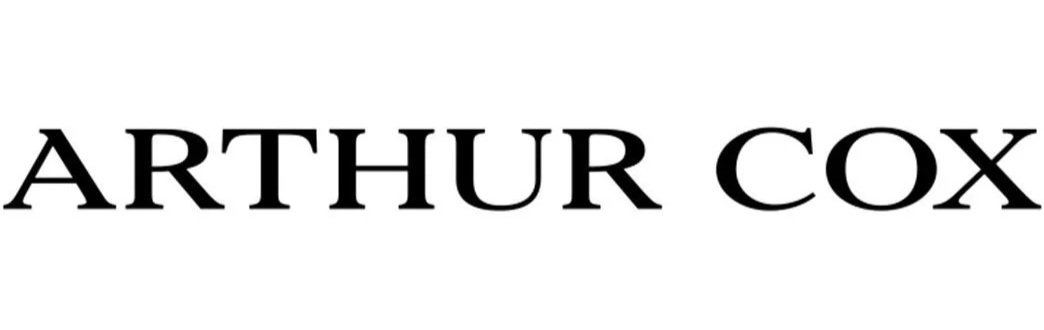 The text 'ARTHUR COX' in black, capitalized serif font on a white background.