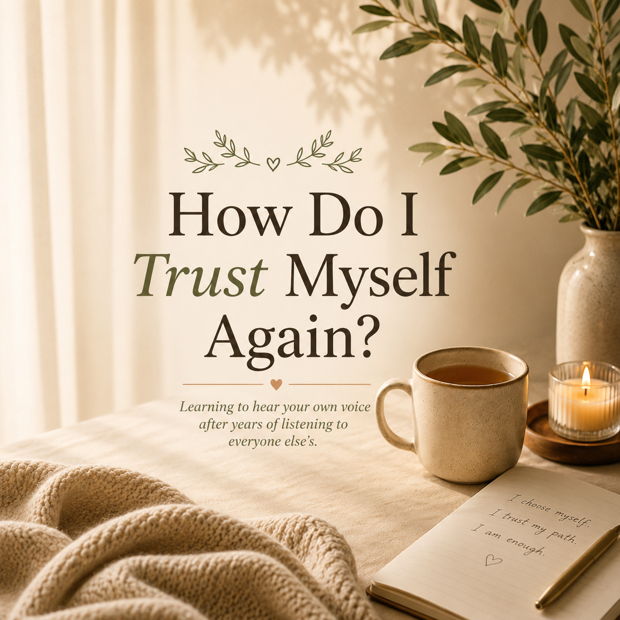 How Do I Trust                          Myself Again?                   