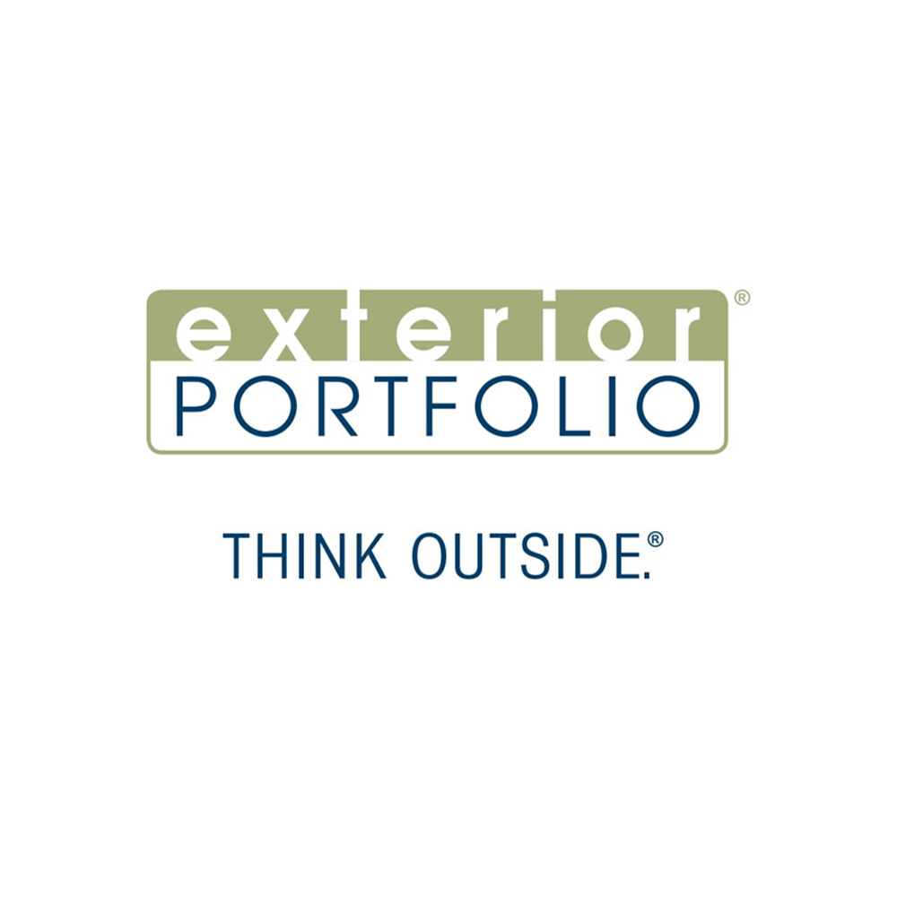 Exterior Portfolio logo with the tagline "Think Outside" below.