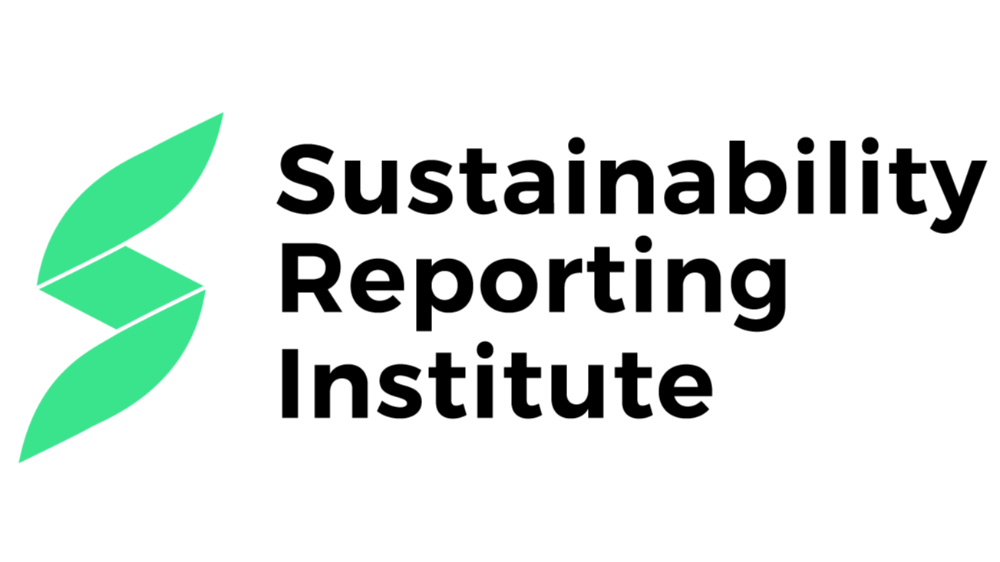 Creative logo featuring two green leaves and black stylized text reading 'the green'