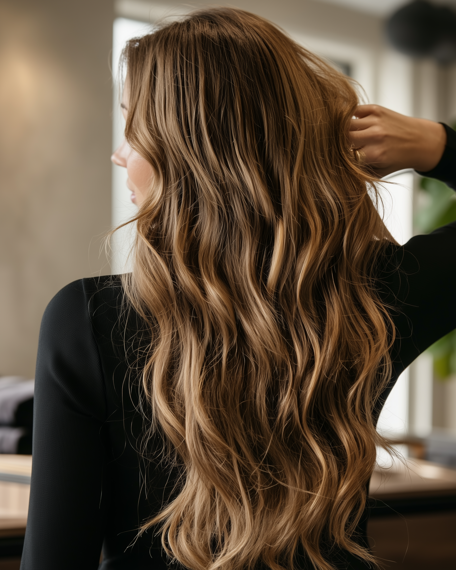 Hair extensions expert at ZIGsZEN in Wexford, PA near Pittsburgh — specializing in extension application, maintenance, and a variety of colors.