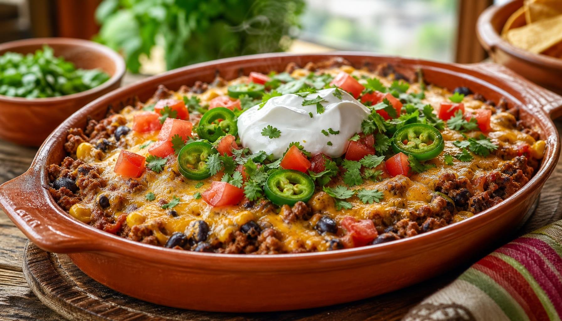 Mexicaanse ovenschotel met gehakt