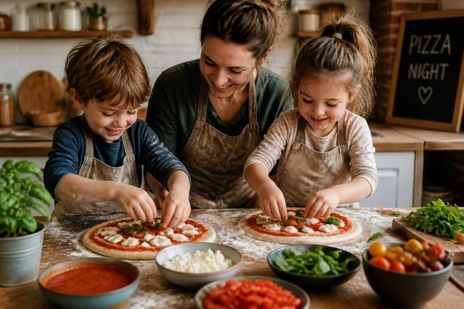 Zelf pizza's maken met kinderen: een gezellige activiteit voor het hele gezin