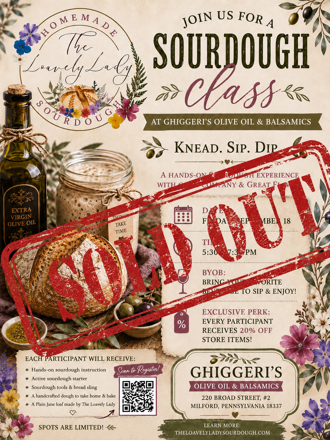The Art of Sourdough at Ghiggeri's Oilve Oil and Balsamics