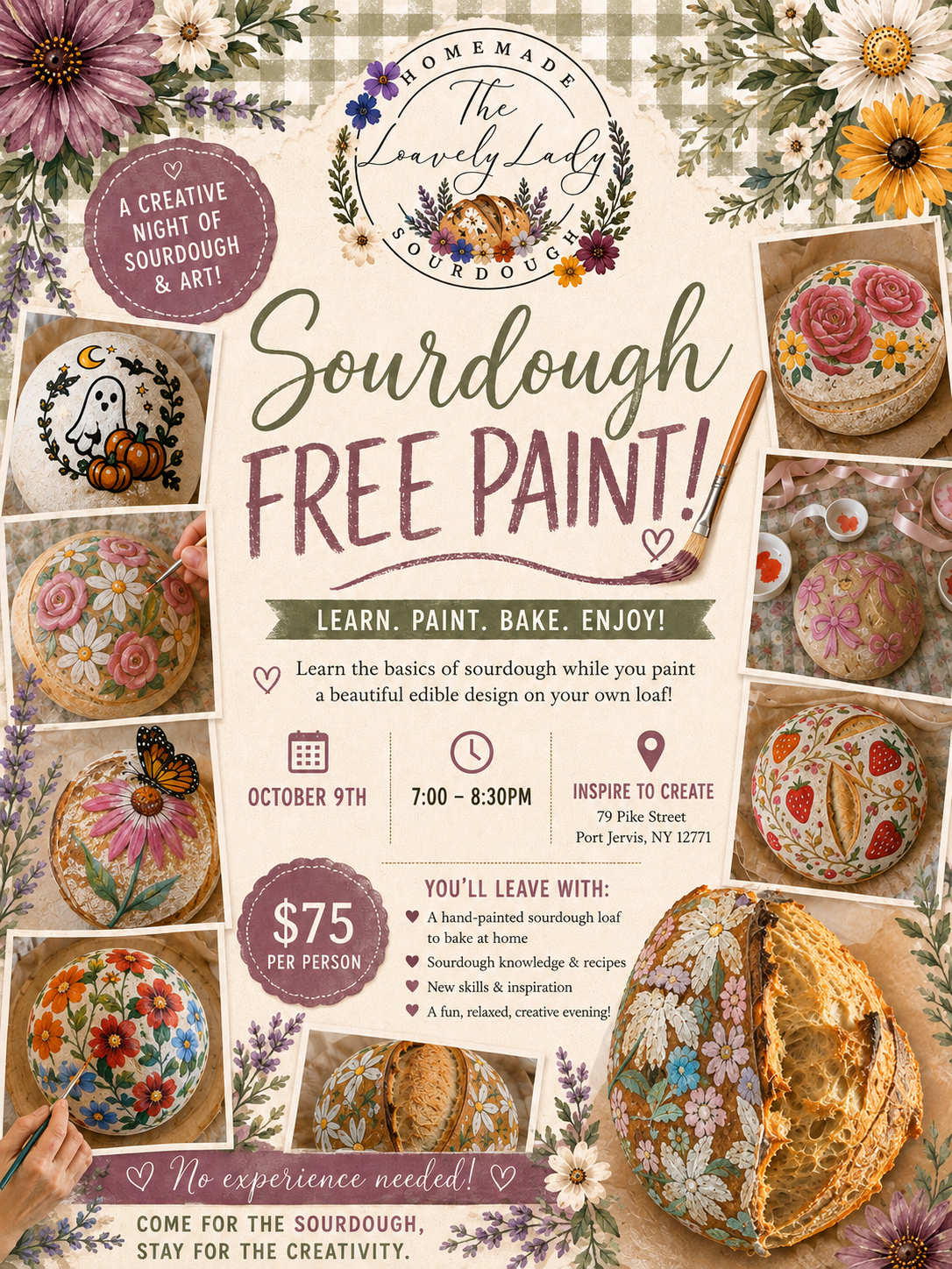 Sourdough Free Paint at Inspire to Create