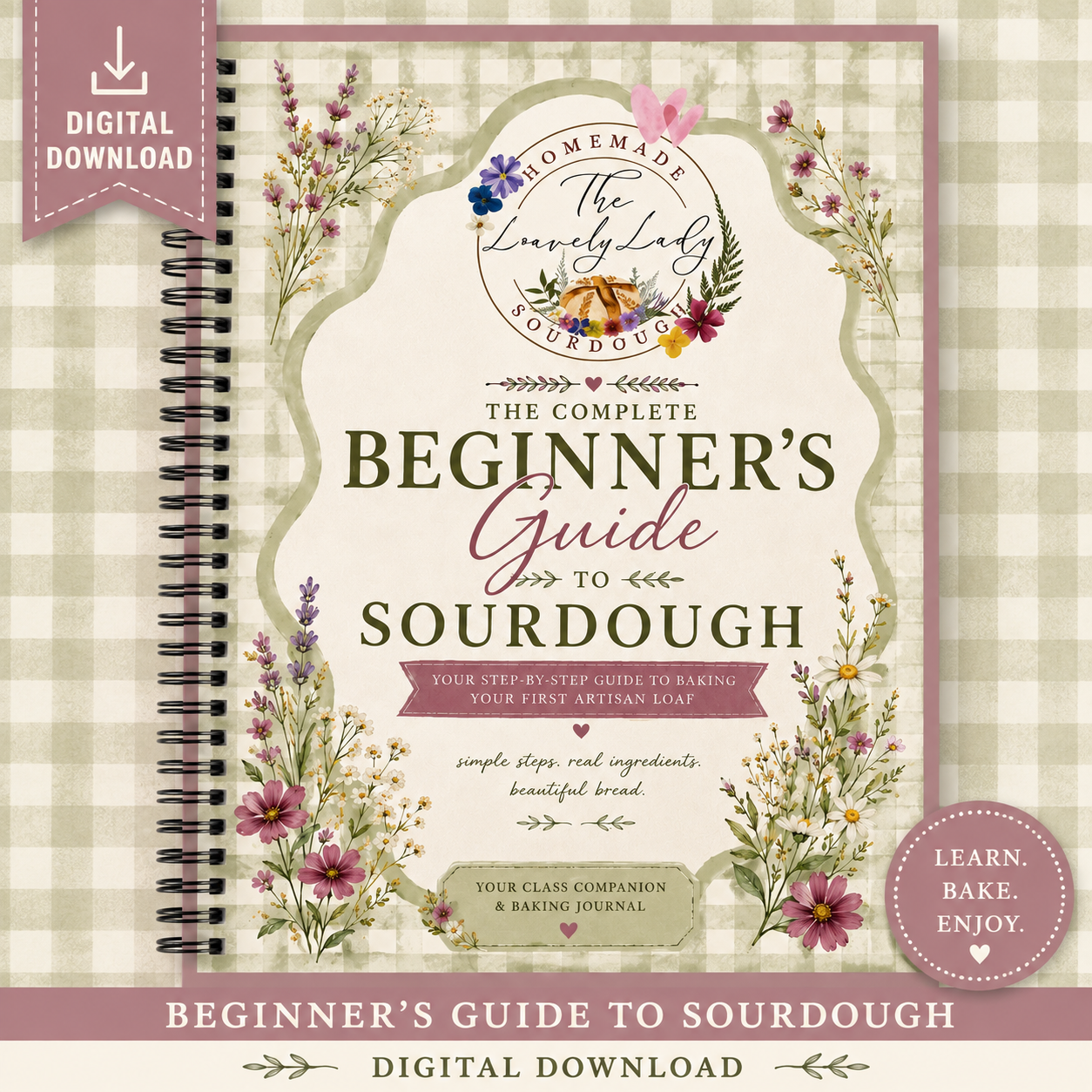 Instant Digital Download Beginner's Guide to Sourdough
