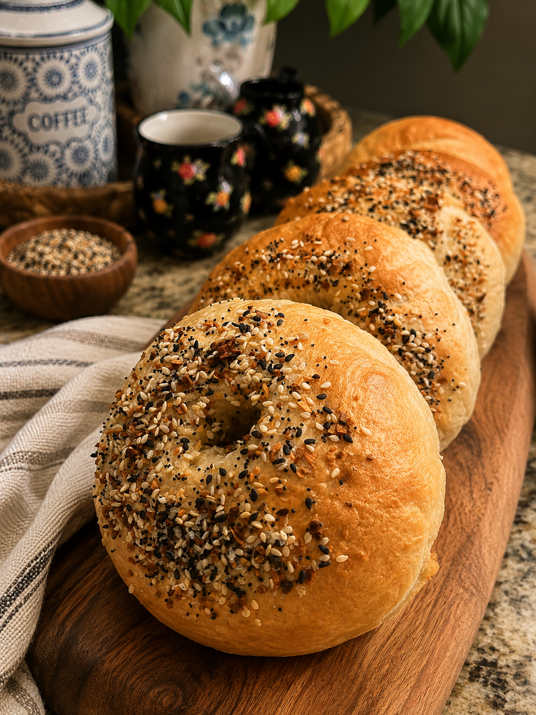 Half Dozen Everything Sourdough Bagels