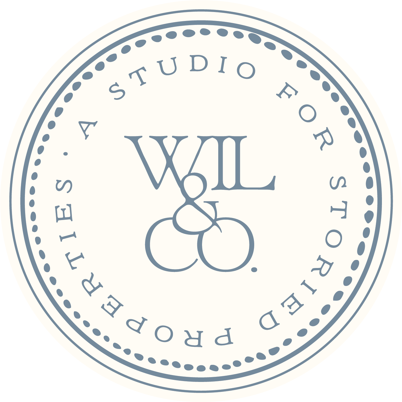 Circular logo for a studio named WL & Co., with the text 'Reproduced, Printed, and Framed by WL & Co.' around the edges.