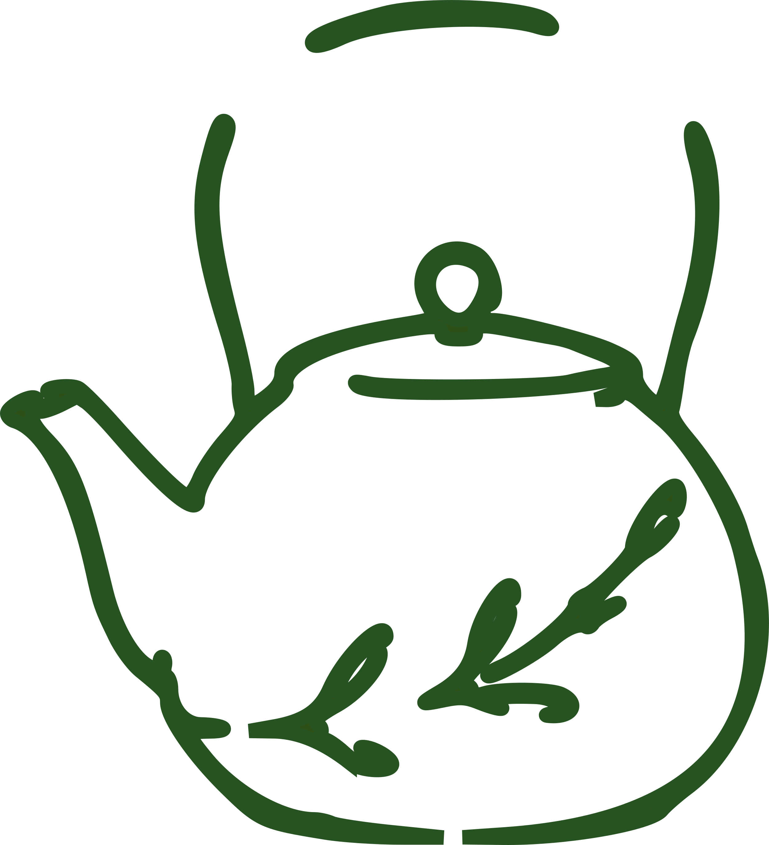Teapot surrounded by a laurel wreath - the kettle will be on when you're ready to visit