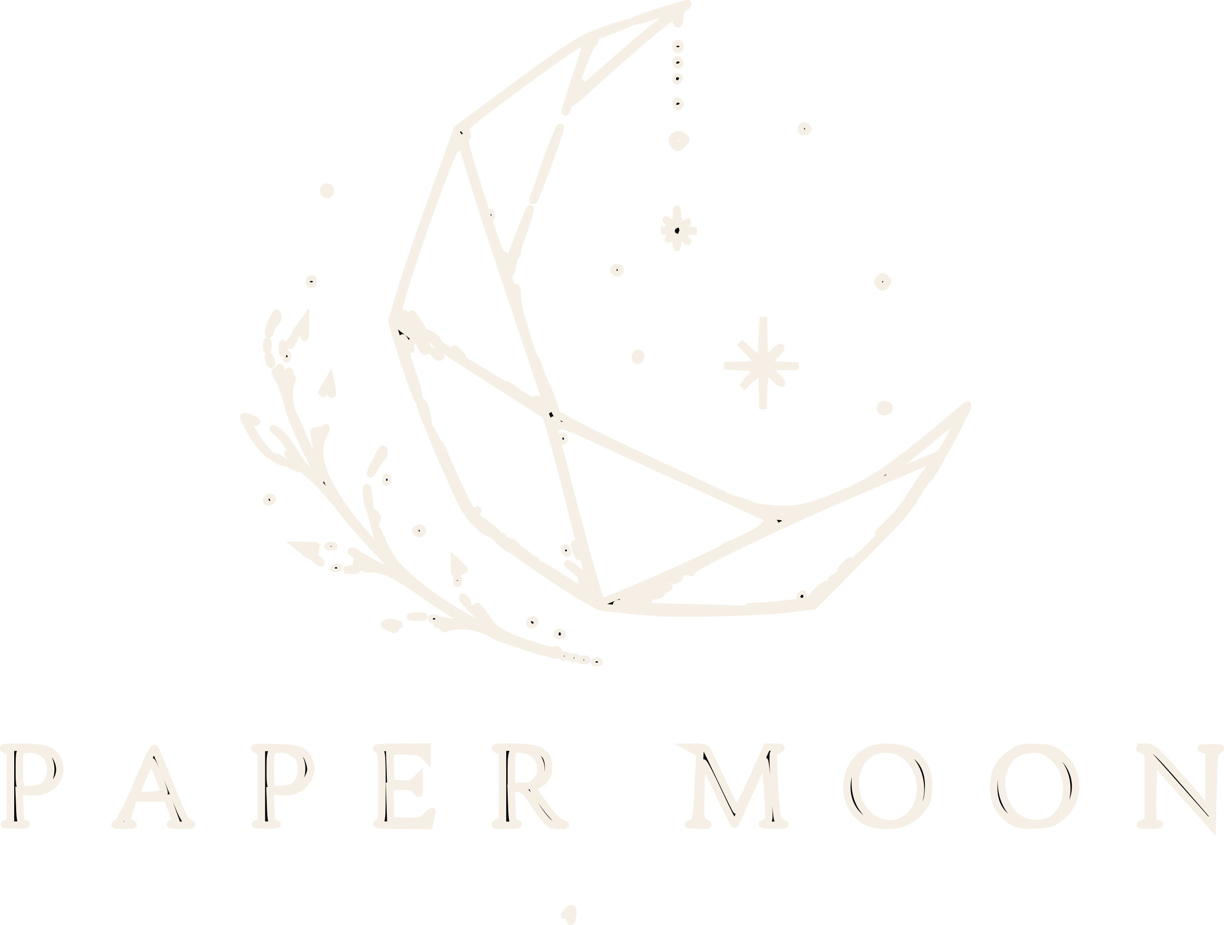 Paper Moon Reiki & Reflection origami moon logo
