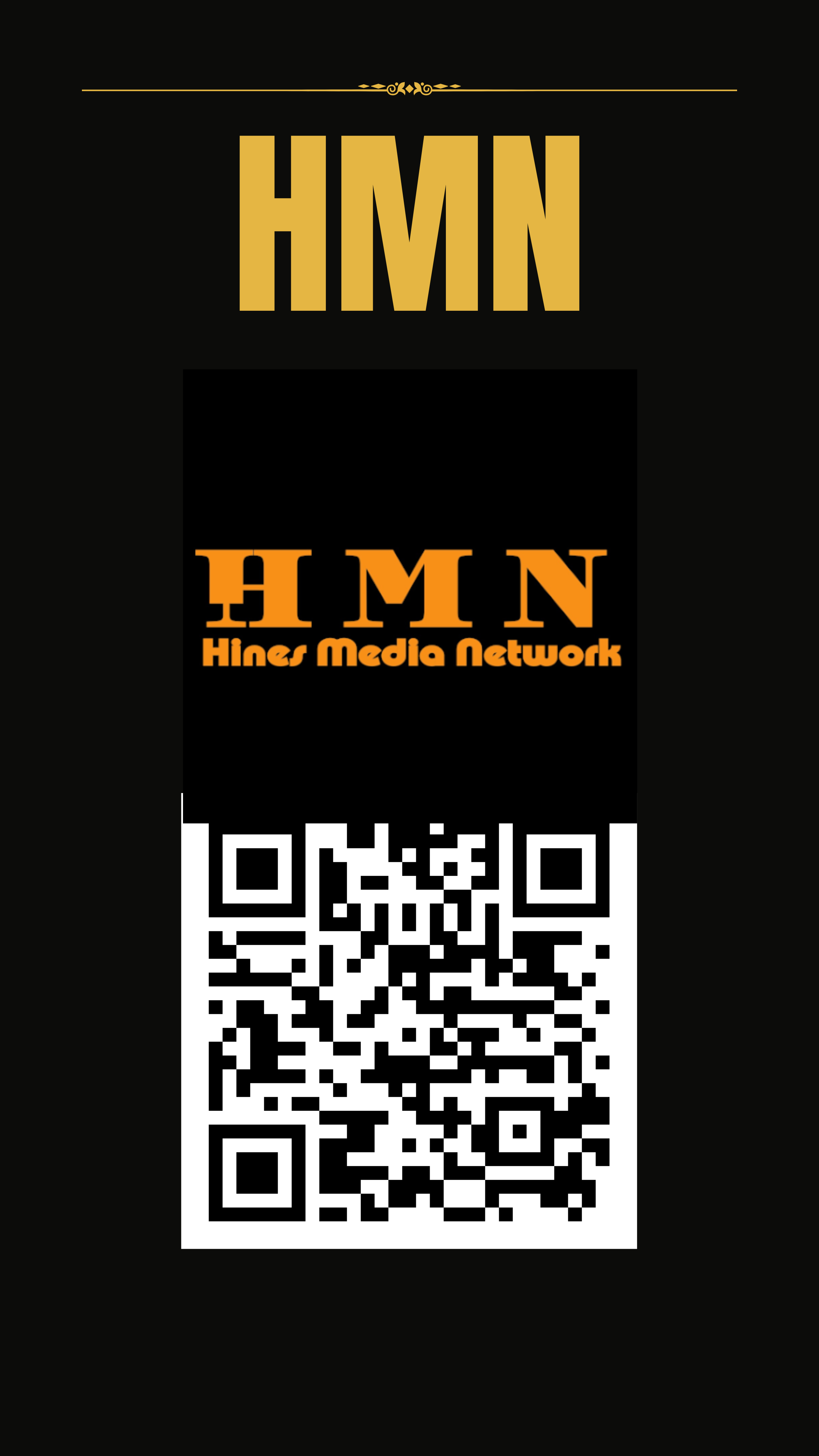 THE HMN LINKS AND QR CODE TO WATCH CHUCK KIIDD MUSIC ON YOUR ROKU TV, ANDROID TV AND OTHER DEVICES WHERE YOU CAN DOWNLOAD THE HMN NETWORK