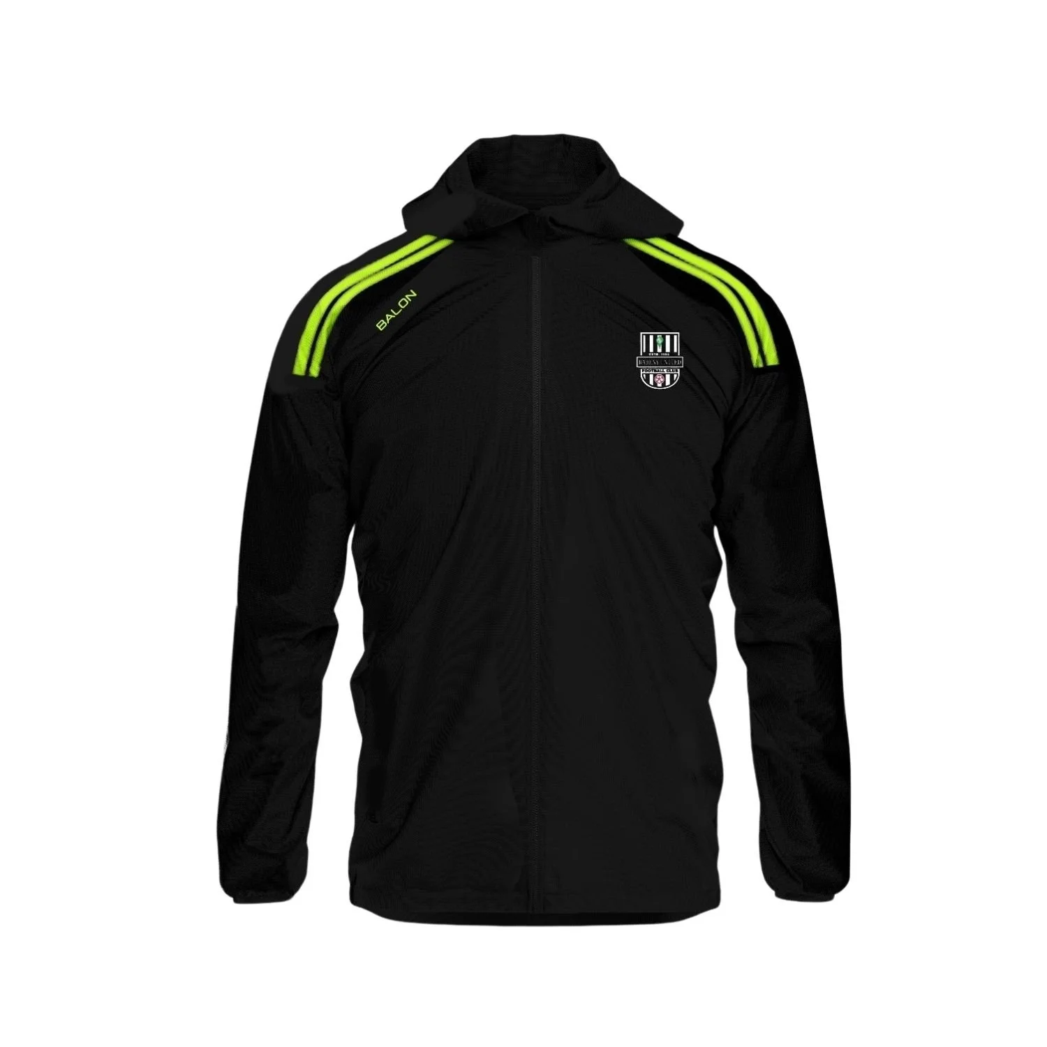 Black and Green Elite Rain Jacket