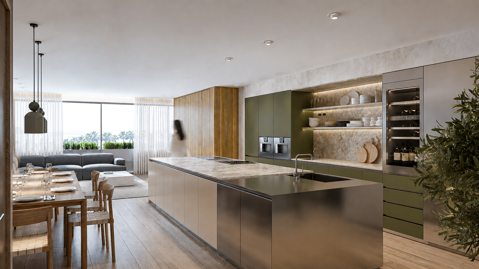 Proyecto de reforma integral e interiorismo de una vivienda unifamiliar en Las Palmas de Gran Canaria.