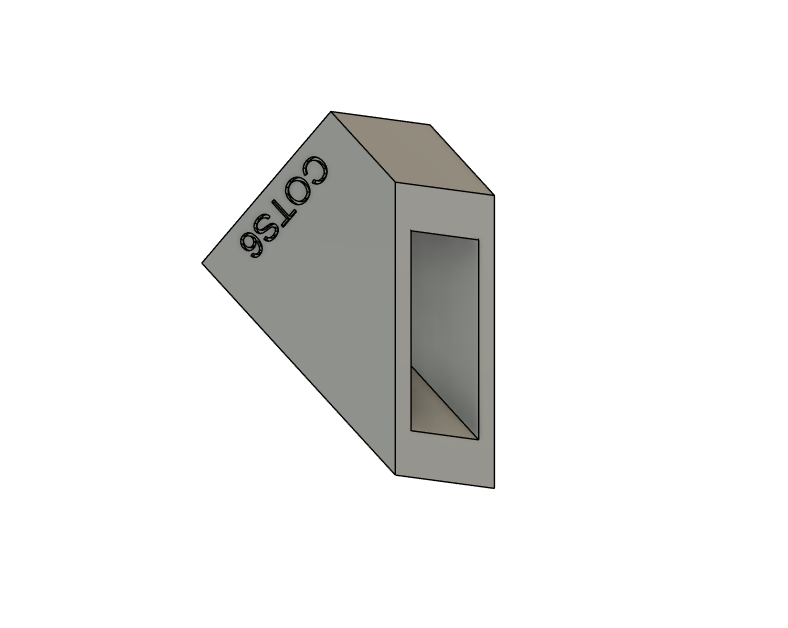 A custom cutting guide designed for accurately marking and visualizing unorthodox joint angles on pipes.