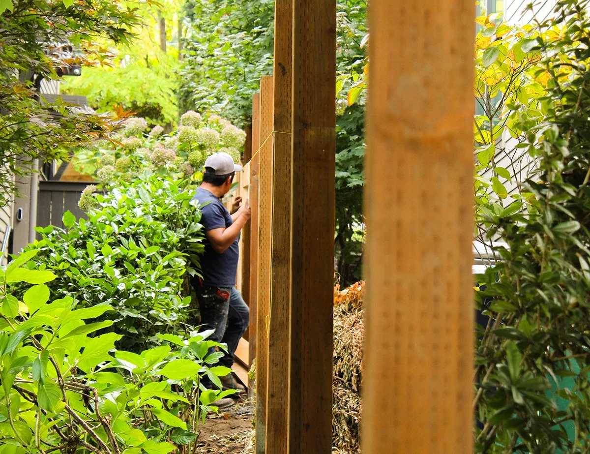 Fence construction by F&M Construction & Remodeling in Kirkland, WA, serving Bellevue, Seattle, and the Eastside.