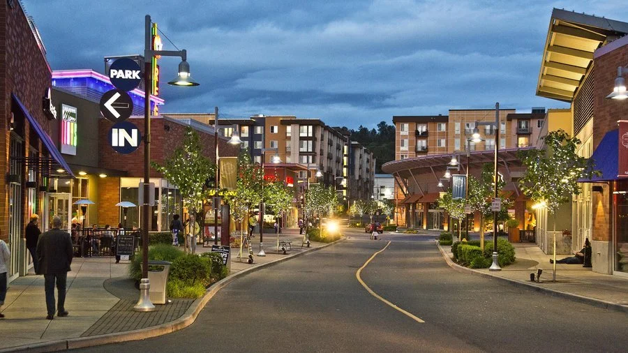 The Landing shopping and dining district in Renton, Washington.