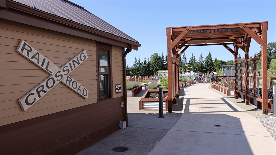 Feriton Spur Park in downtown Kirkland, Washington.