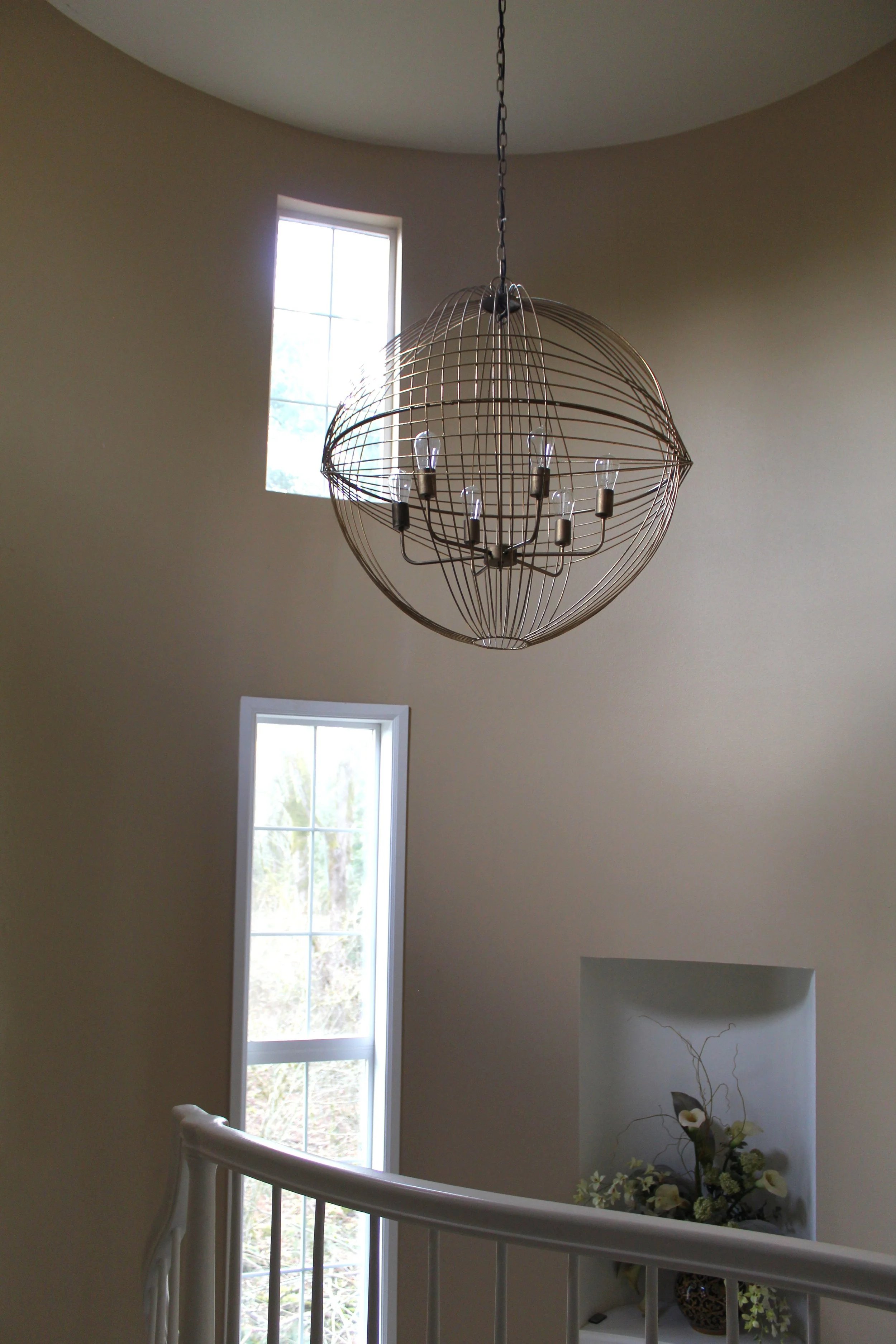 New Light Fixture Chandelier.JPG