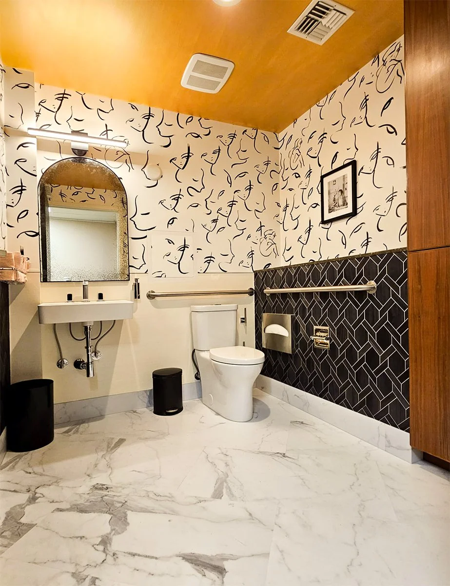 Commercial salon restroom remodeling by F&M Construction & Remodeling in Bellevue, WA, serving Bellevue, Seattle, and the Eastside.
