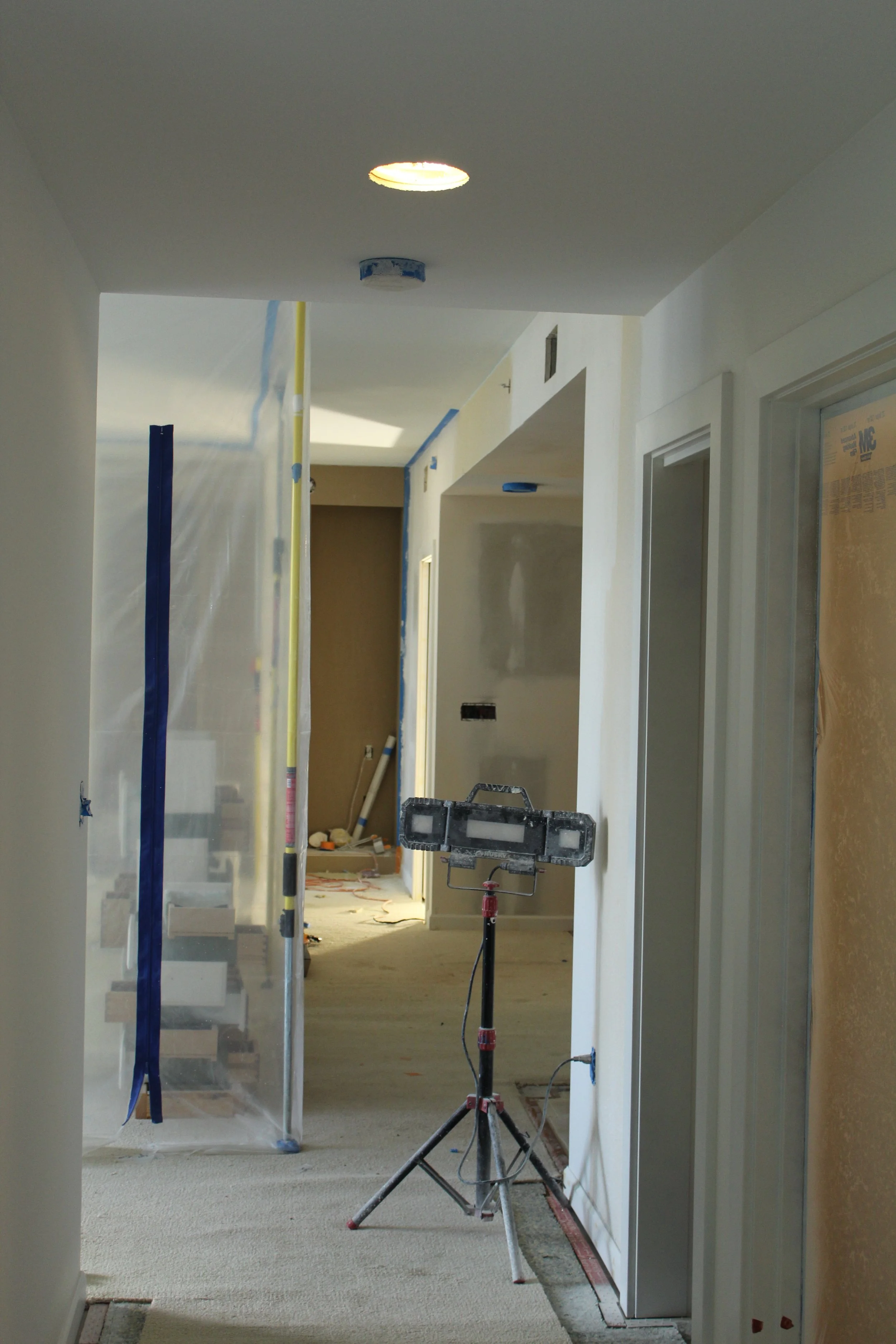 Paint preparation and surface protection by F&M Construction & Remodeling, serving Bellevue, Seattle, and the Eastside.