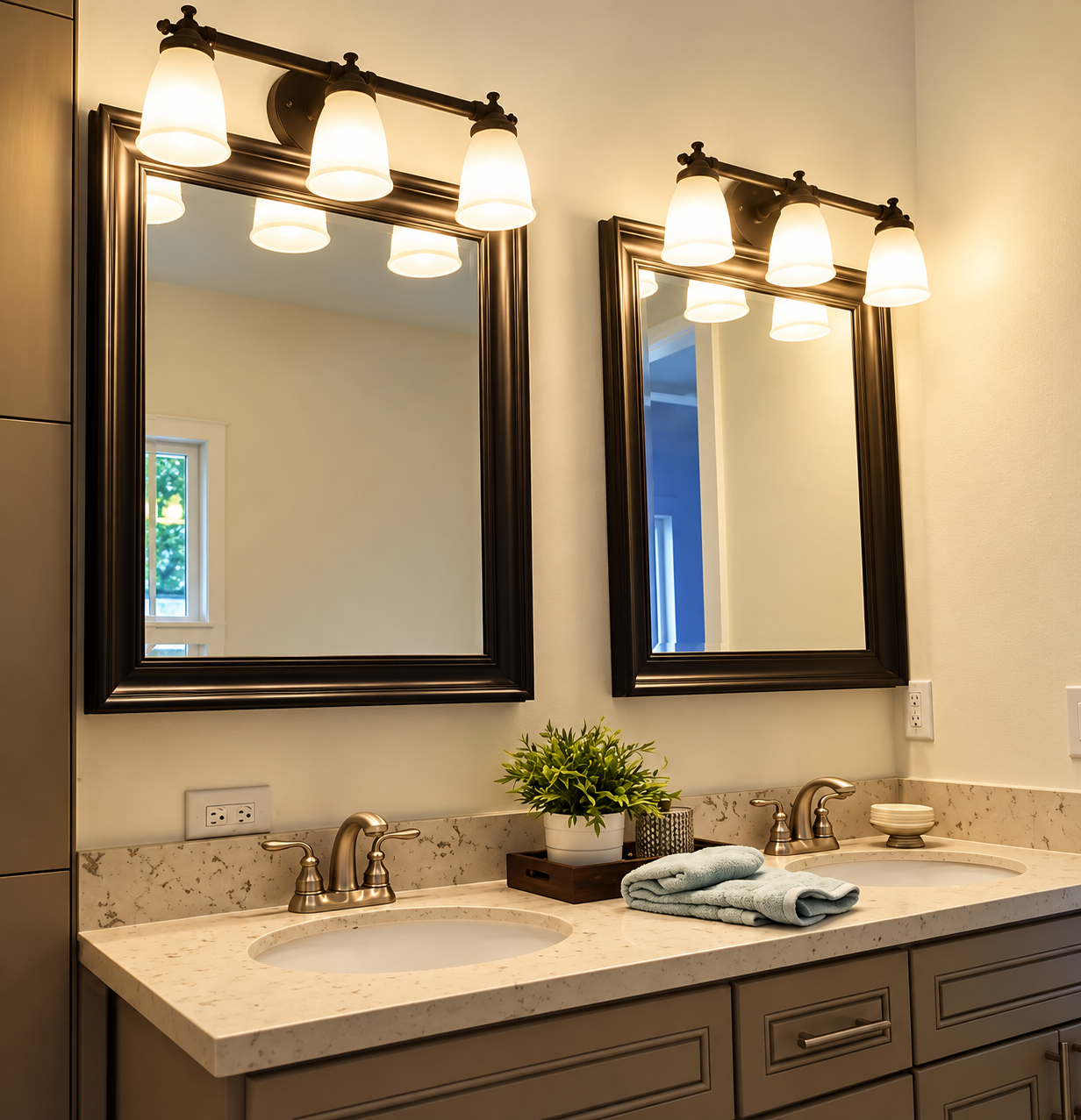 Bathroom Dual Sink Mirrors Light Fixtures.png