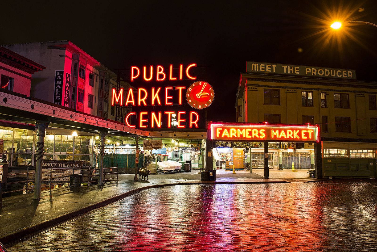 Historic Pike Place Market in downtown Seattle, one of Washington's most iconic destinations.