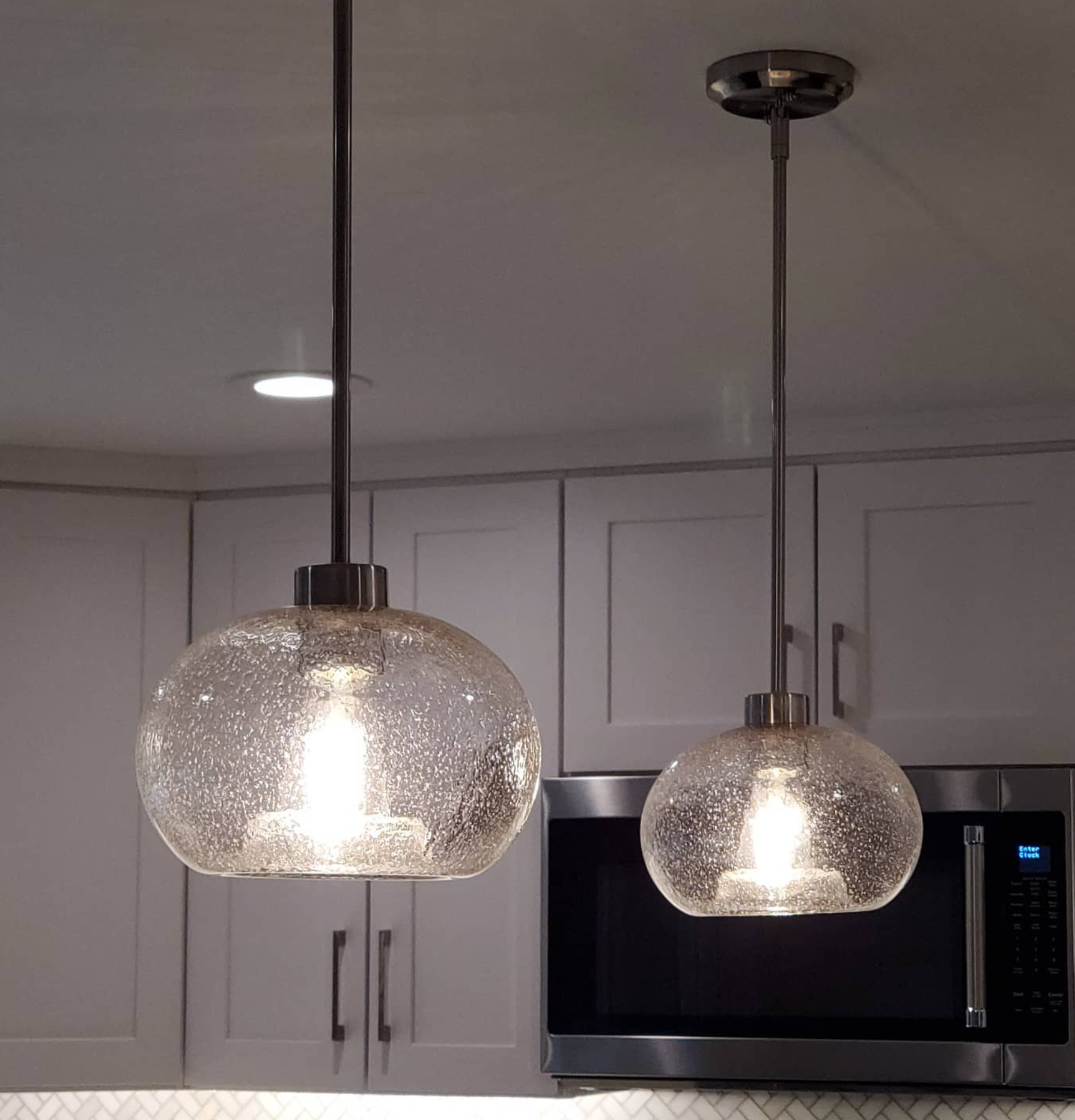 Textured Glass Pendants