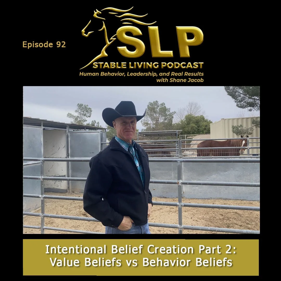 Episode 92: Intentional Belief Creation Part 2: Value Beliefs vs Behavior Beliefs