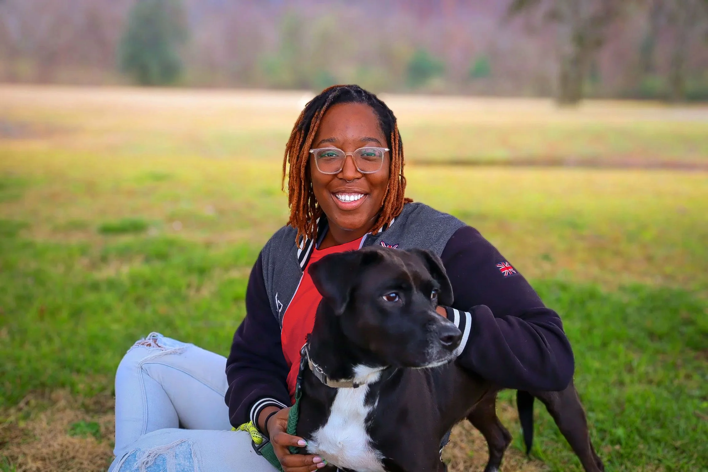 KK and her dog