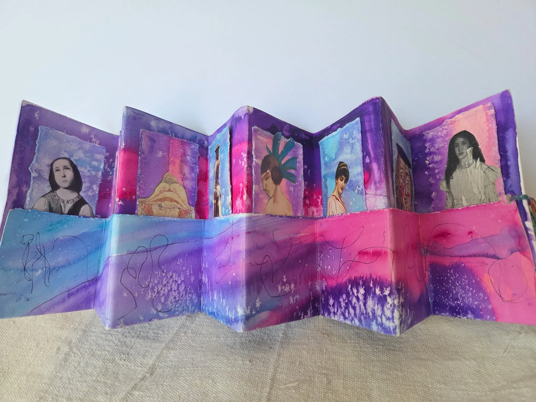 Make an Accordian Book with Pockets! At Sea Goat Farmstand & Folk School