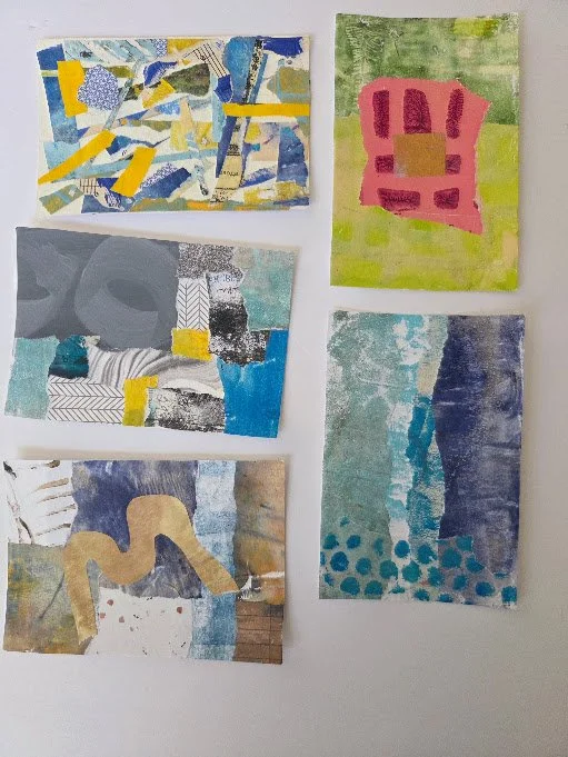 Collage Postcard set