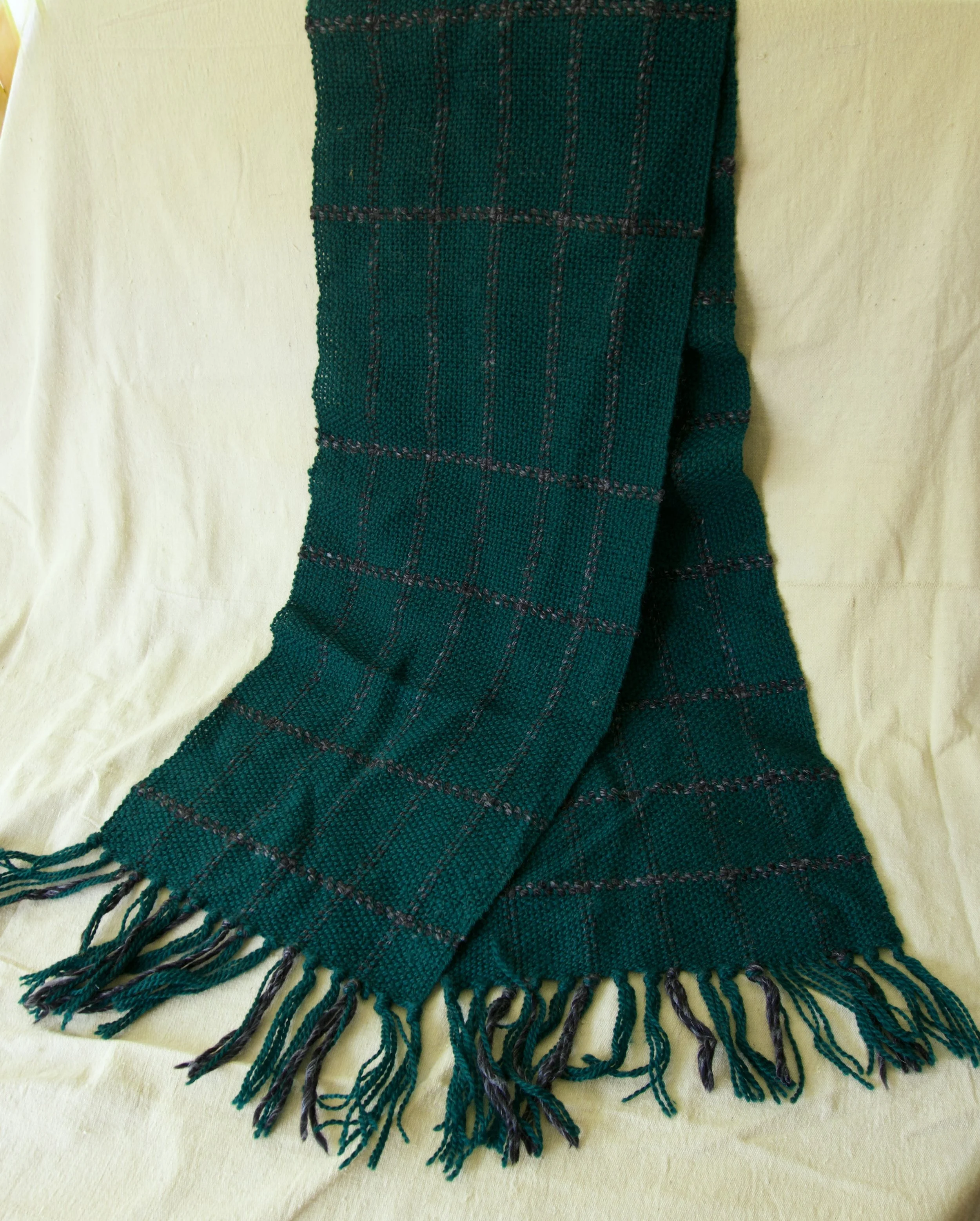Dark Green Rectangular Shawl