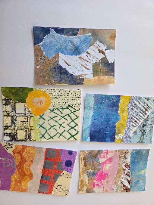 Collage Postcard Set