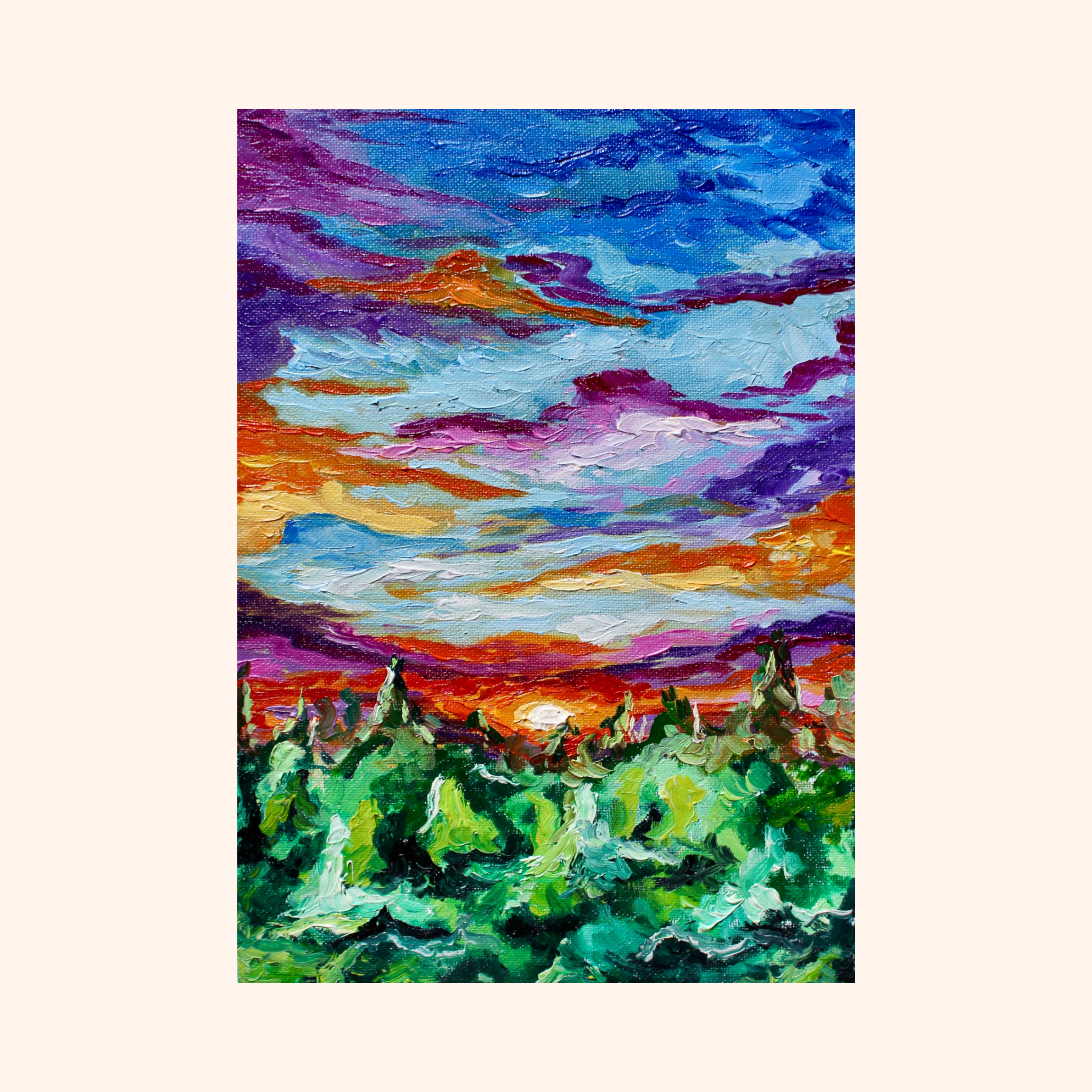 I see him in the sky - print