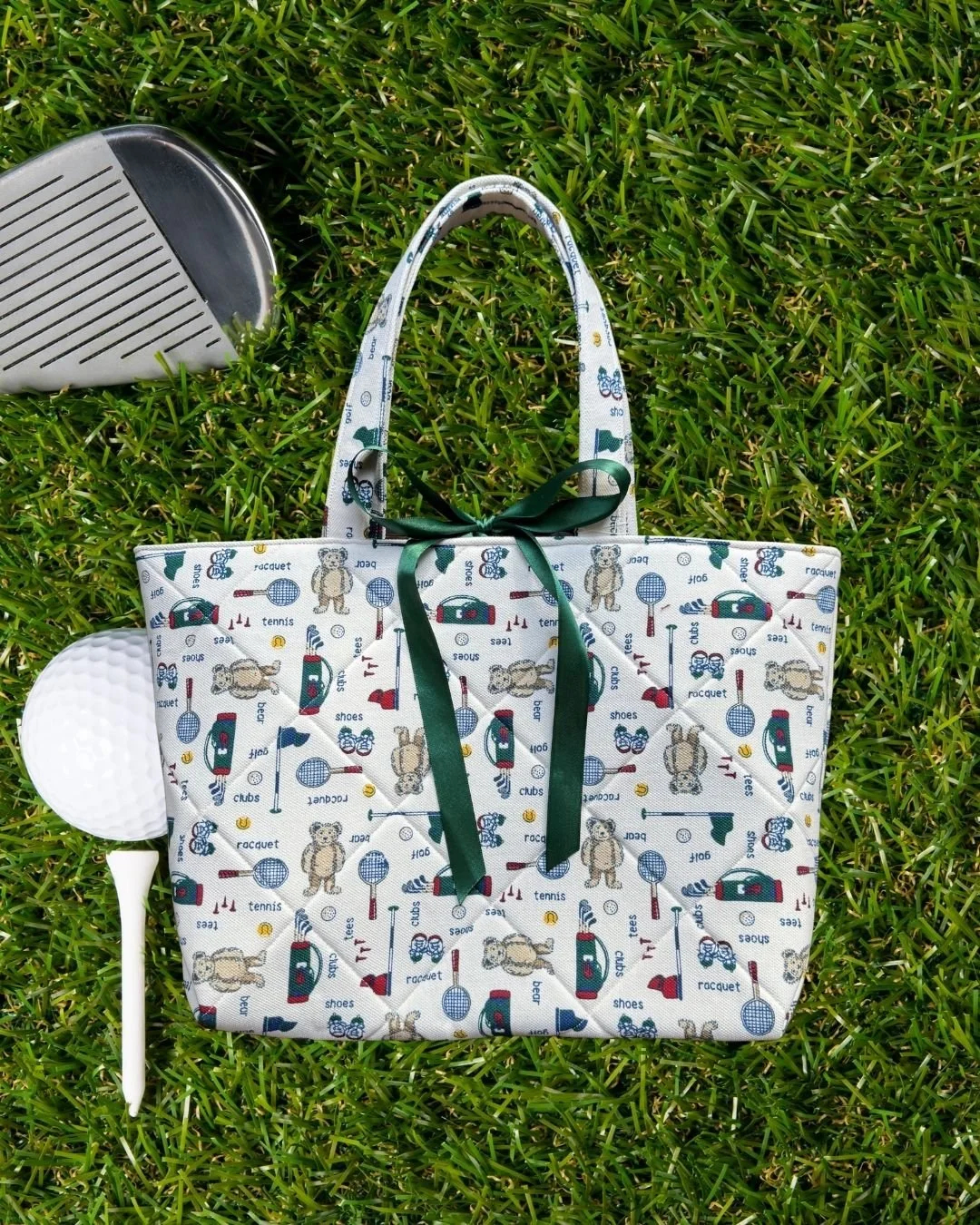 Sporty Teddy Bear Large Tote