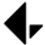 An arrow pointing left with a tail extending downward.