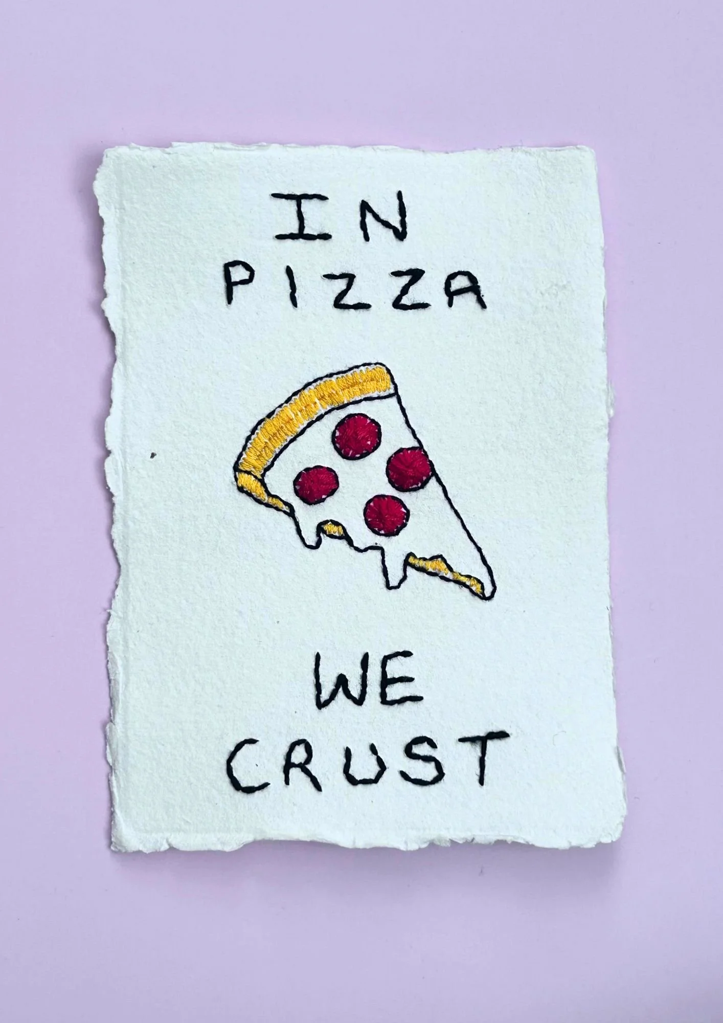 In Pizza We Crust