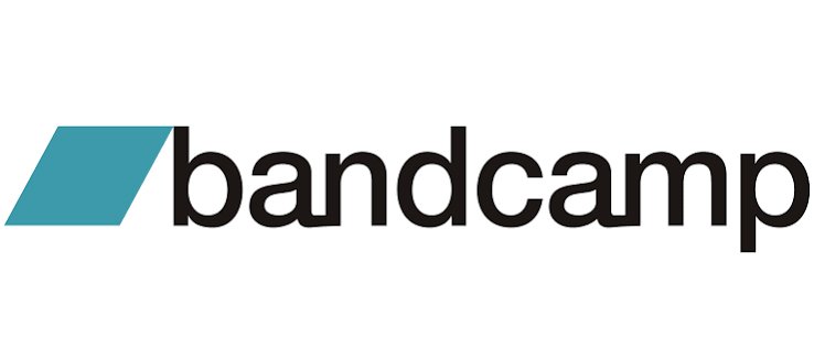 Bandcamp logo with blue and black text