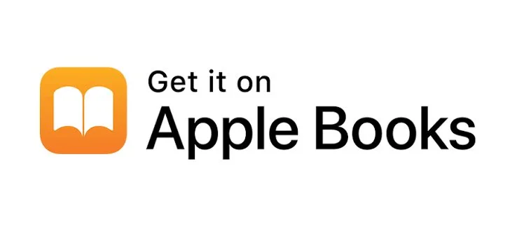 Apple Books logo with text 'Get it on Apple Books'