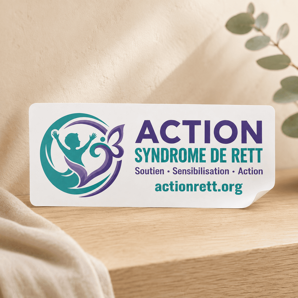 Autocollant Action Syndrome de Rett Québec