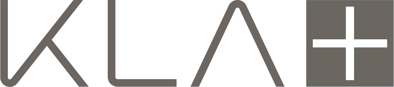 Sleek black and gray logo with stylized 'XLA+' symbol.