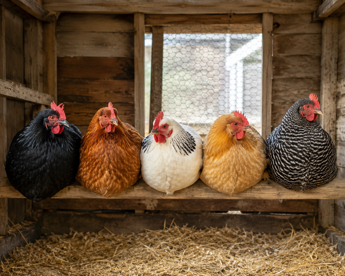 Healthy hens. Cozy coop.&nbsp;