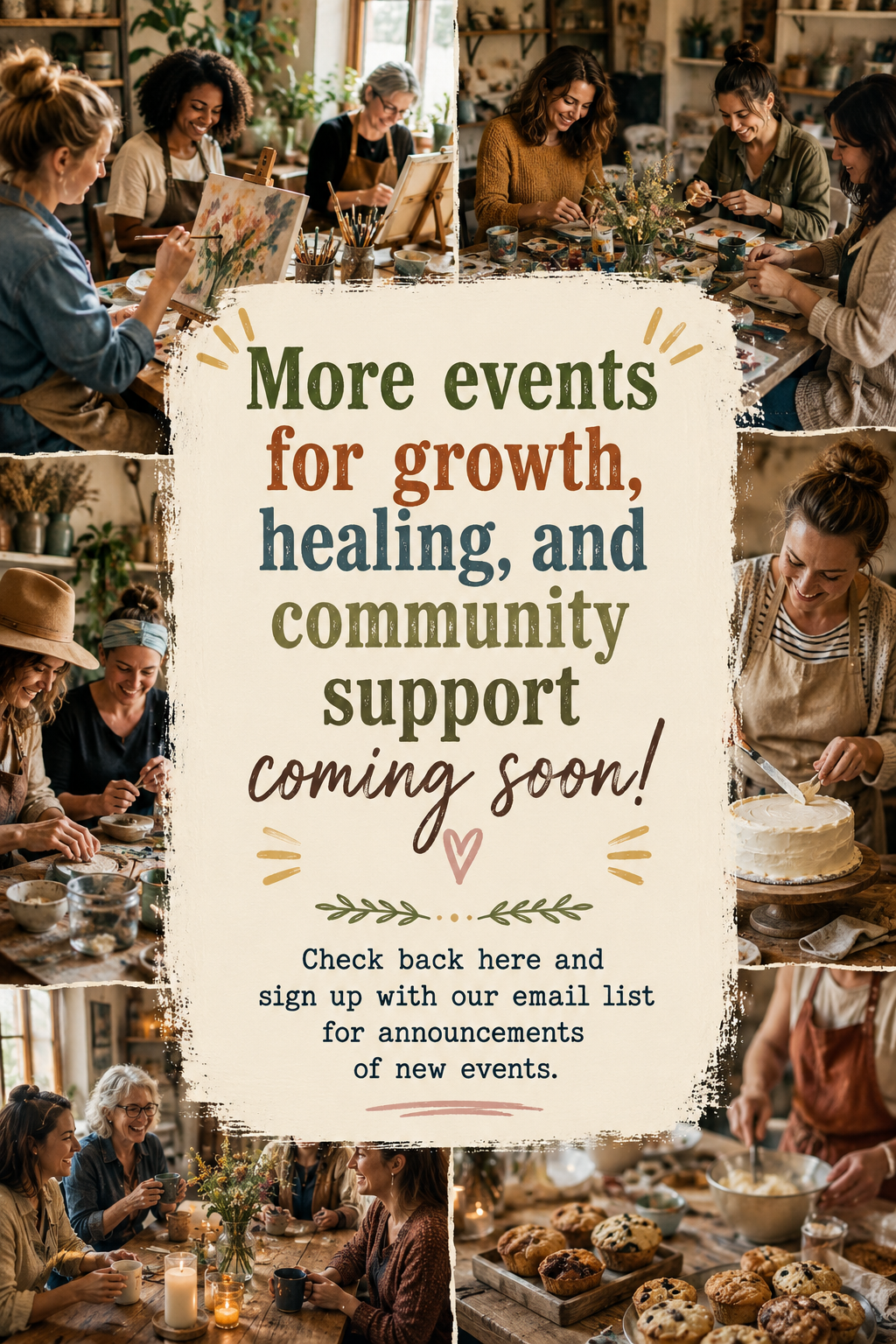 More events coming soon!