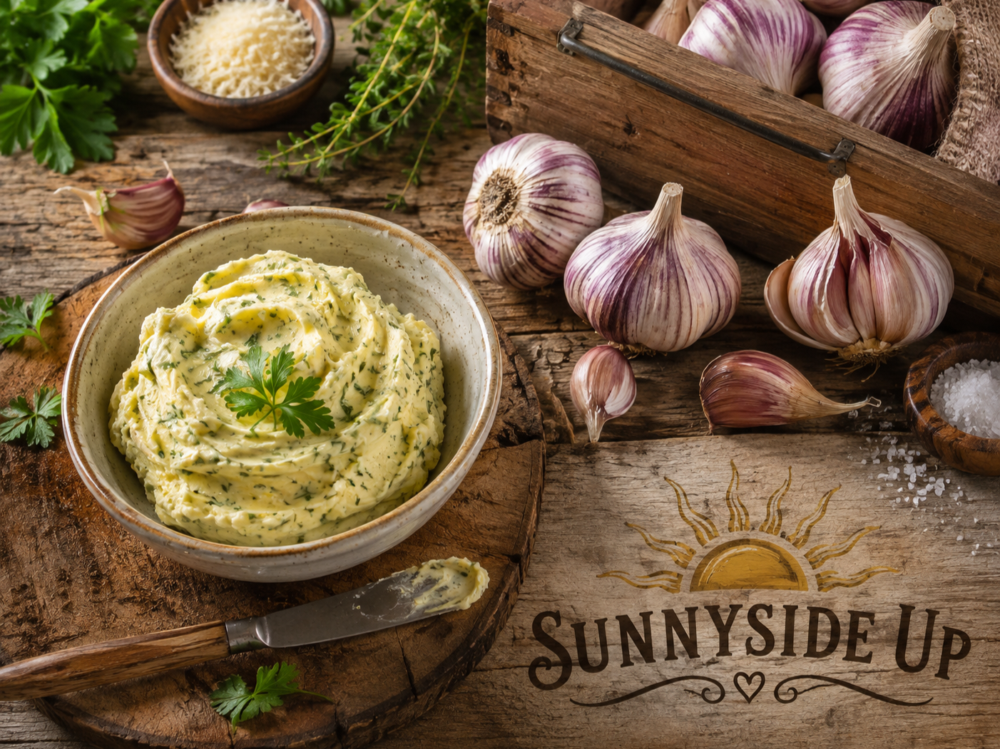 Roasted Garlic &amp; Herb Butter