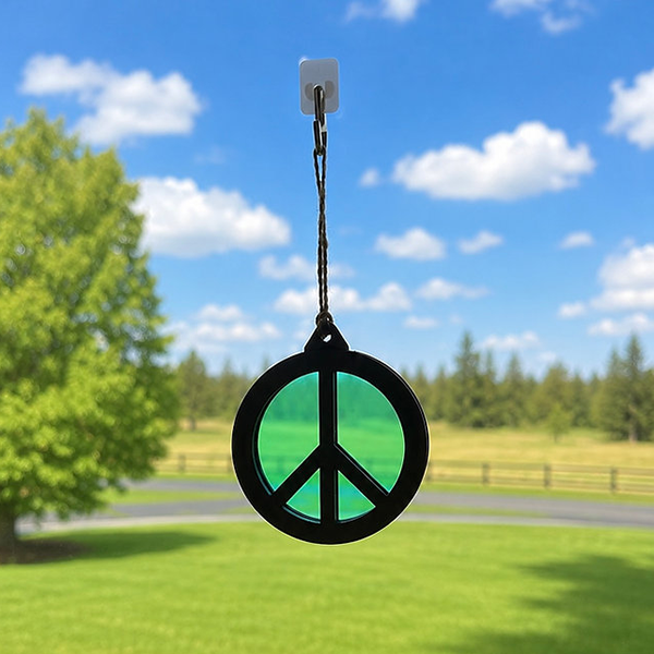 Peace Sun Catcher Ornament Green.png